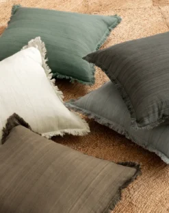 Abbey Silk Fringe Pillow Cover