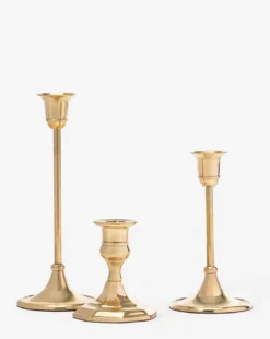 Adeline Brass Taper Holder