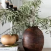 Aged Wood Vase