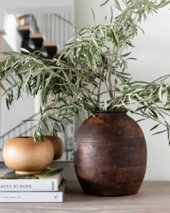 Aged Wood Vase