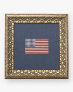 Americana Flag on Navy Mat