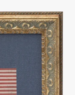 Americana Flag on Navy Mat
