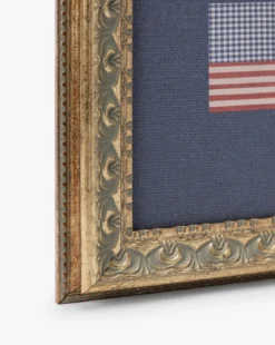 Americana Flag on Navy Mat
