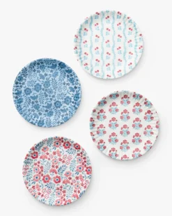 Americana Melamine Dinner Plates (Set of 4)