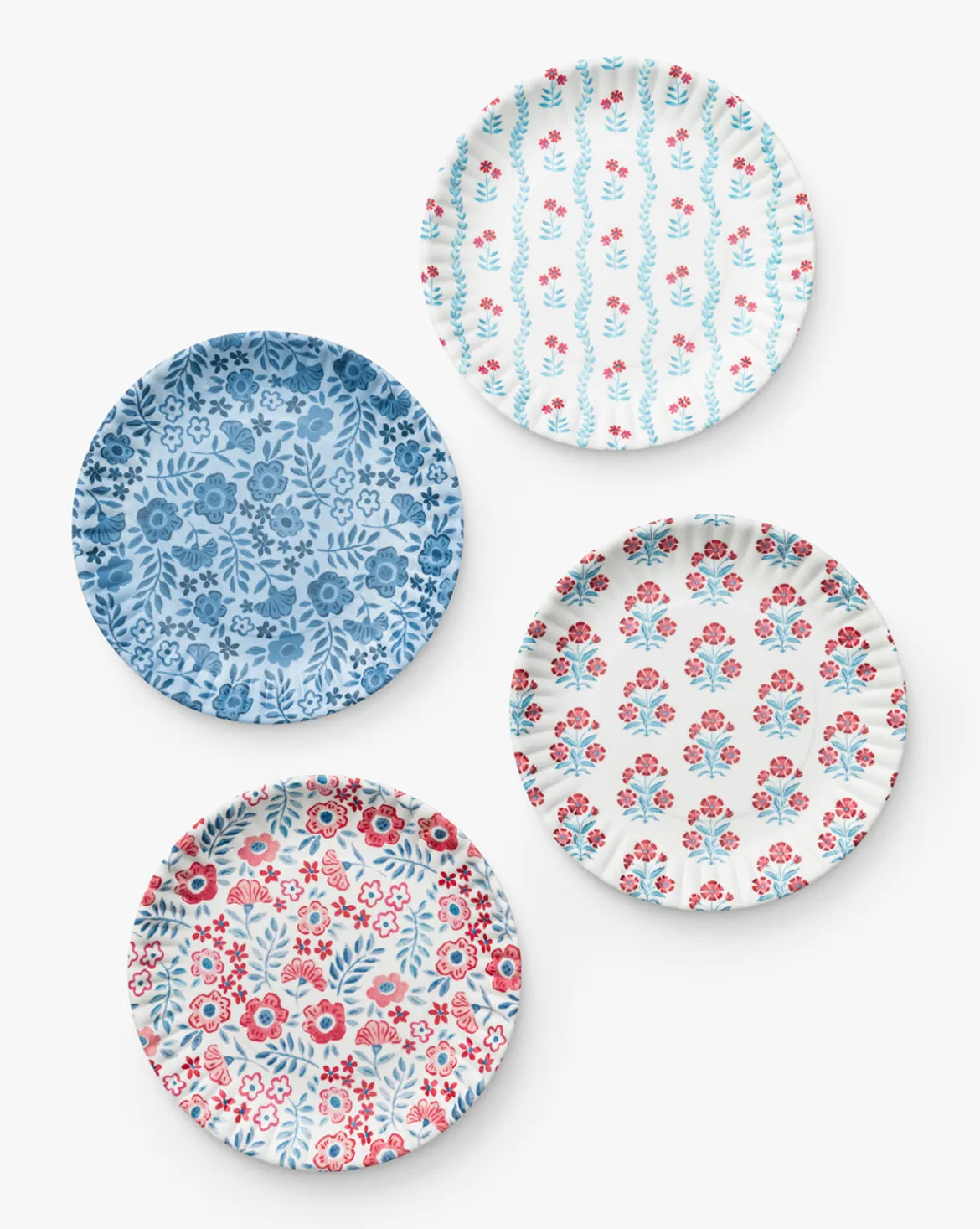 Americana Melamine Dinner Plates (Set of 4)