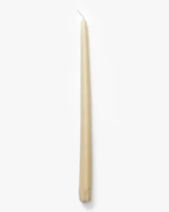 Antique Beige Taper Candles (Set of 12)