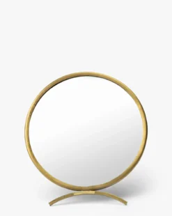 Antique Brass Folding Mirror
