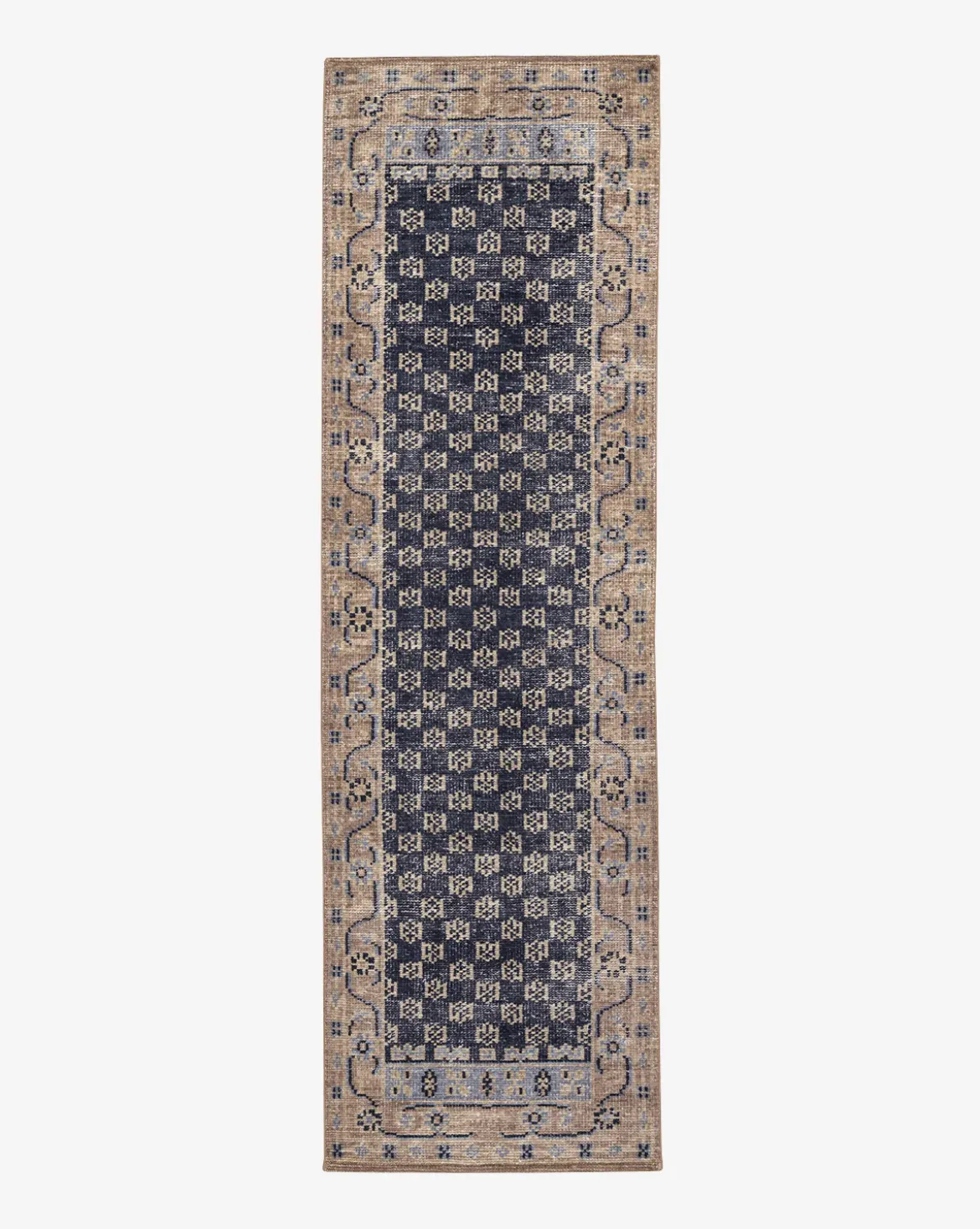Anya Indigo Hand-Knotted Wool Rug