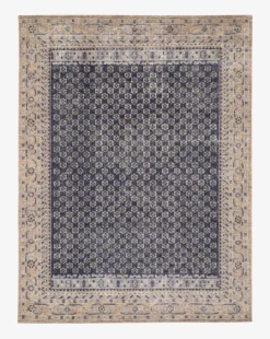 Anya Indigo Hand-Knotted Wool Rug