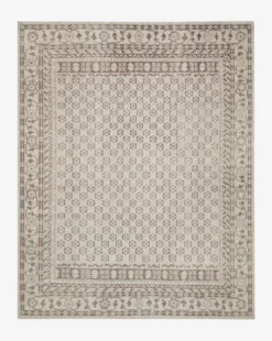 Anya Neutral Hand-Knotted Wool Rug