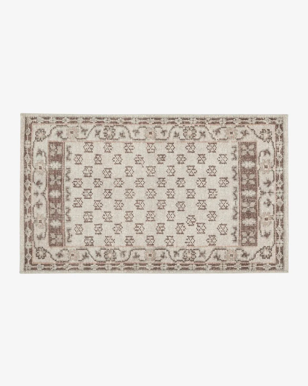 Anya Neutral Hand-Knotted Wool Rug