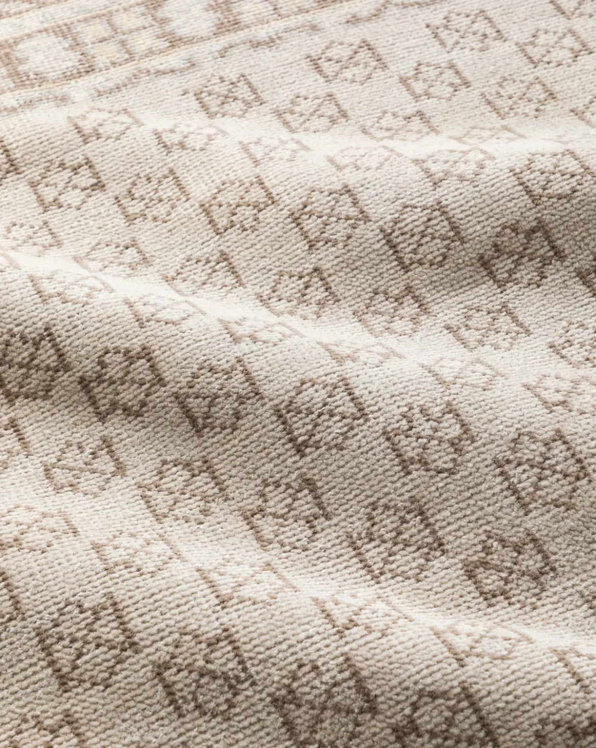 Anya Neutral Hand-Knotted Wool Rug