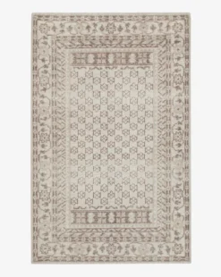 Anya Neutral Hand-Knotted Wool Rug