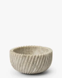Beige Spiral Marble Bowl