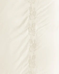 Bianca Organic Percale Embroidered Duvet Cover