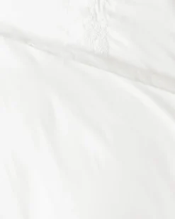 Bianca Organic Percale Embroidered Duvet Cover