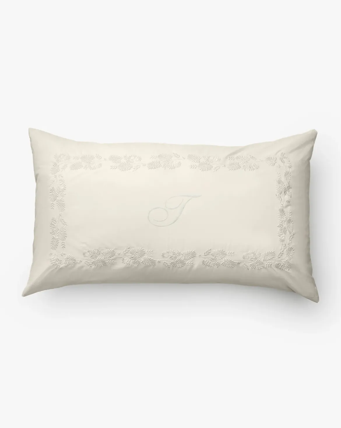 Bianca Organic Percale Embroidered Shams (Set of 2)