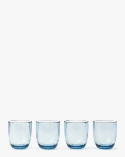 Blue Acrylic Double Old Fashioned (Set of 4)