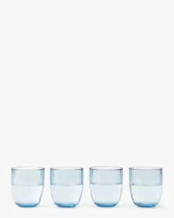 Blue Acrylic Double Old Fashioned (Set of 4)