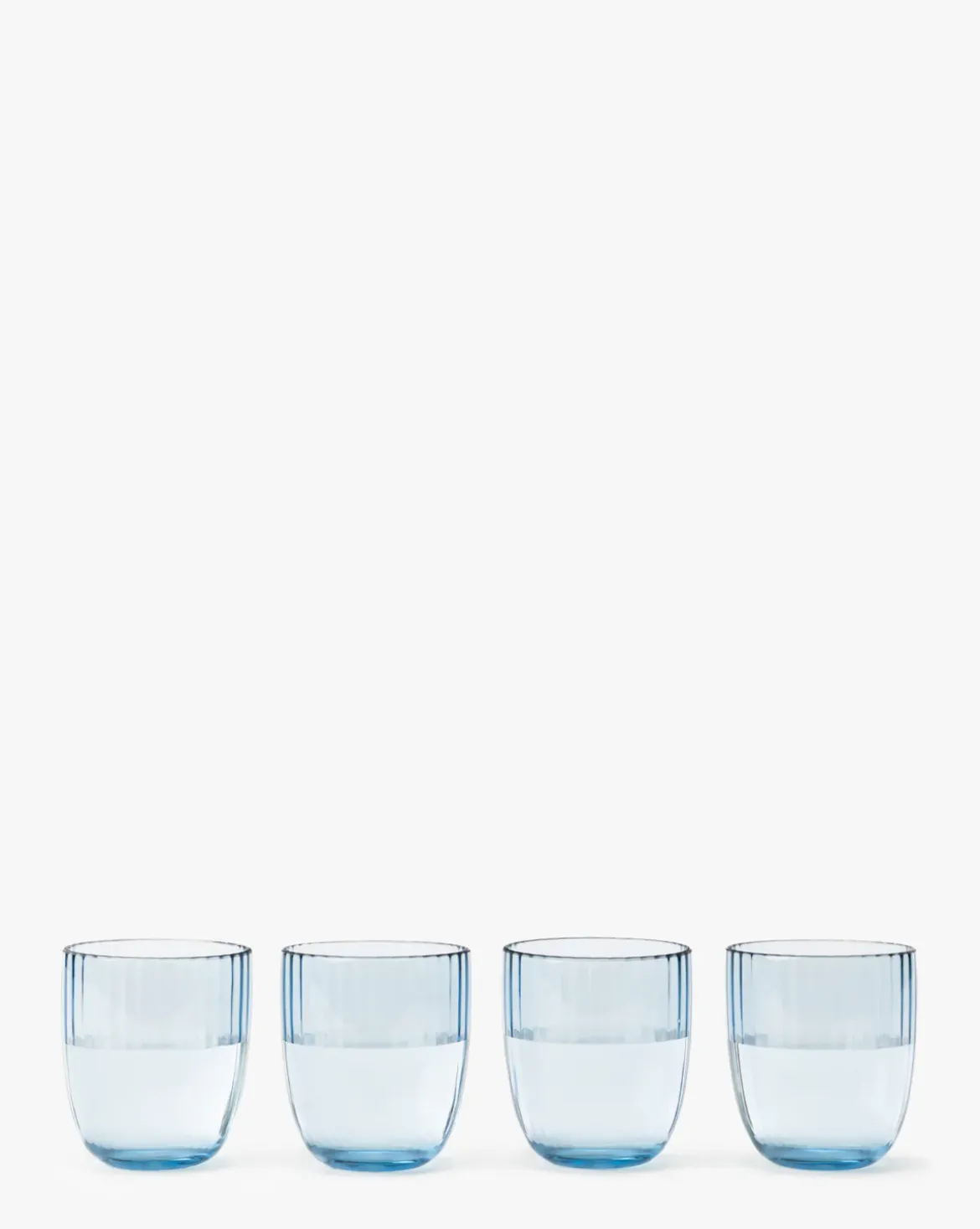 Blue Acrylic Double Old Fashioned (Set of 4)