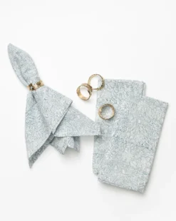 Botanical Brass Napkin Ring (Set of 4)