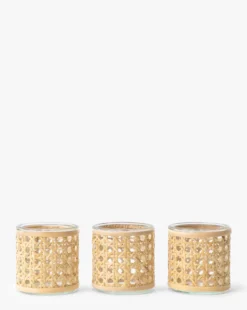 Cane Tealight Candleholder (Set of 3)