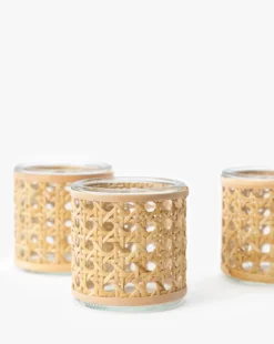Cane Tealight Candleholder (Set of 3)