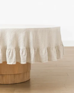 Catania Linen Ruffle Tablecloth