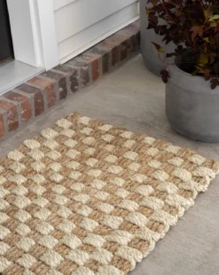Checker Jute Doormat