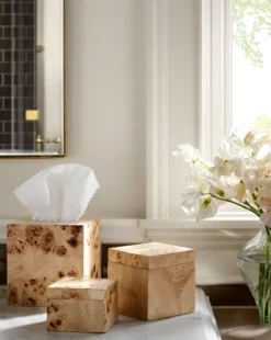 Chilton Burl Tissue Box Cover