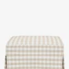 Crawford Gliding Ottoman in Gingham