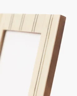 Cream Double Striped Frame