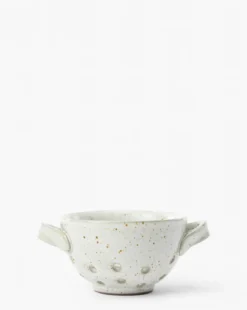 Cream Handled Berry Bowl