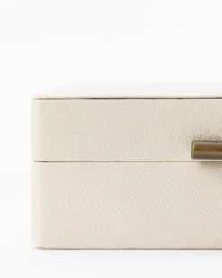 Cream Shagreen Box