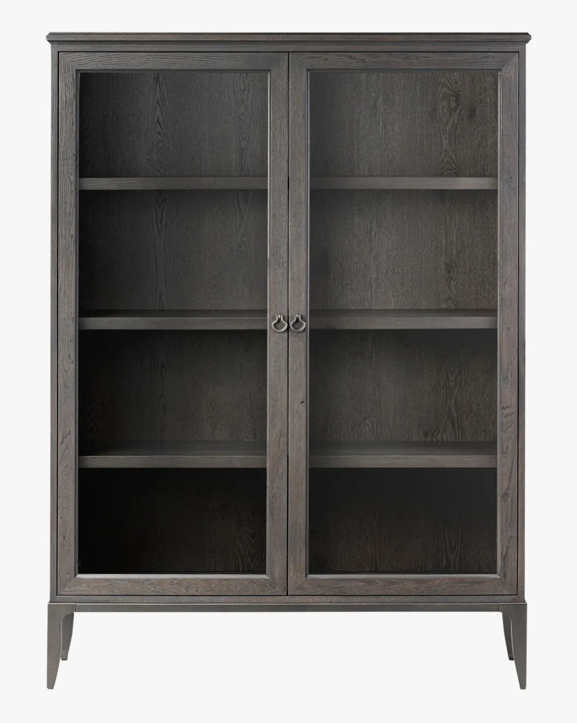 Crestwell Worn Black Oak Cabinet