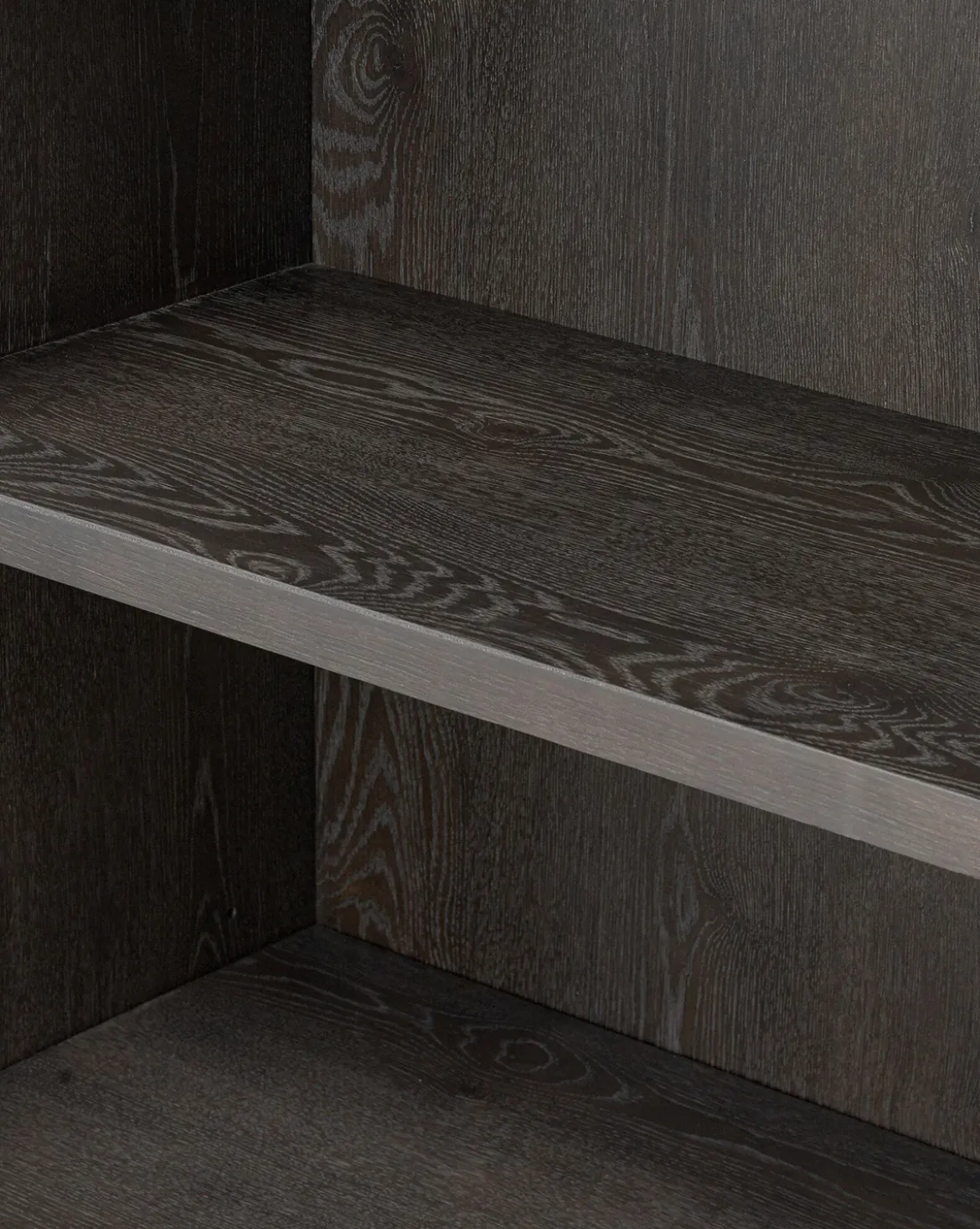 Crestwell Worn Black Oak Cabinet