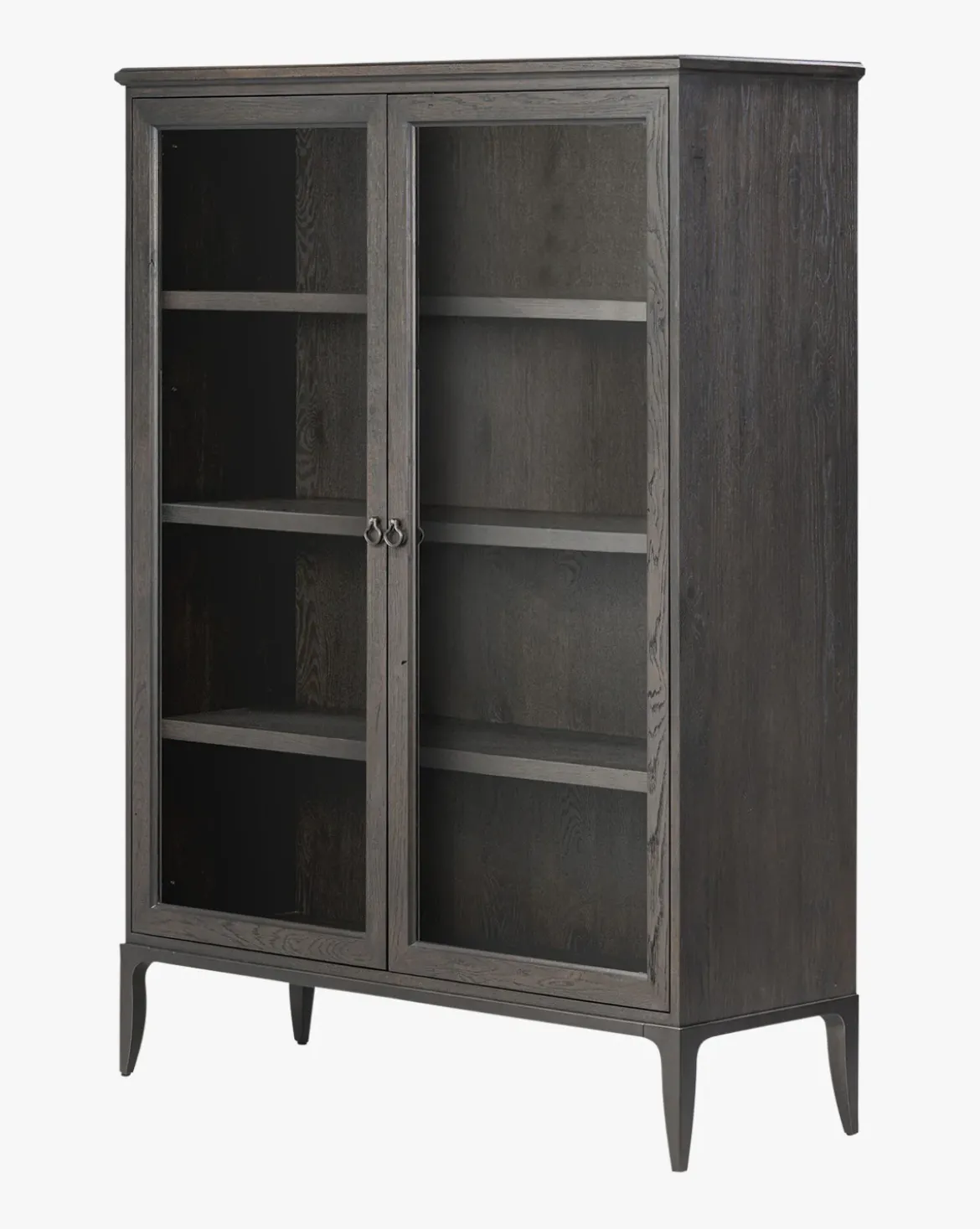 Crestwell Worn Black Oak Cabinet