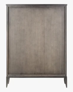 Crestwell Worn Black Oak Cabinet