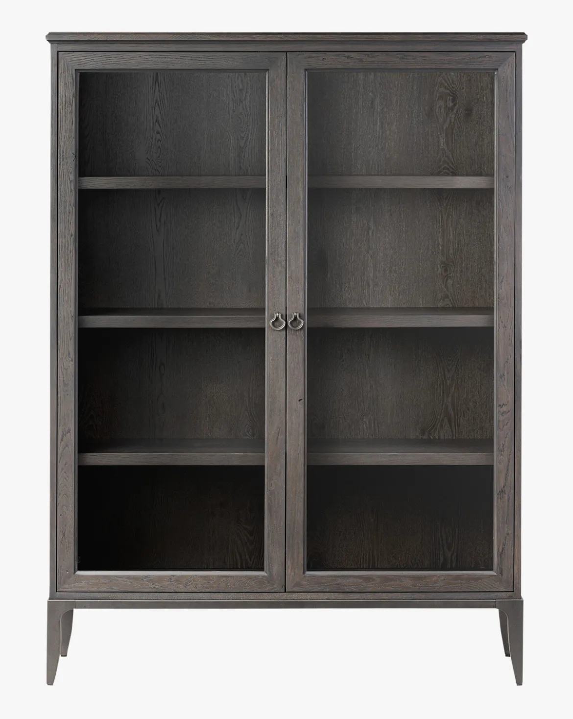 Crestwell Worn Black Oak Cabinet