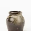 Dark Glazed Ceramic Vase
