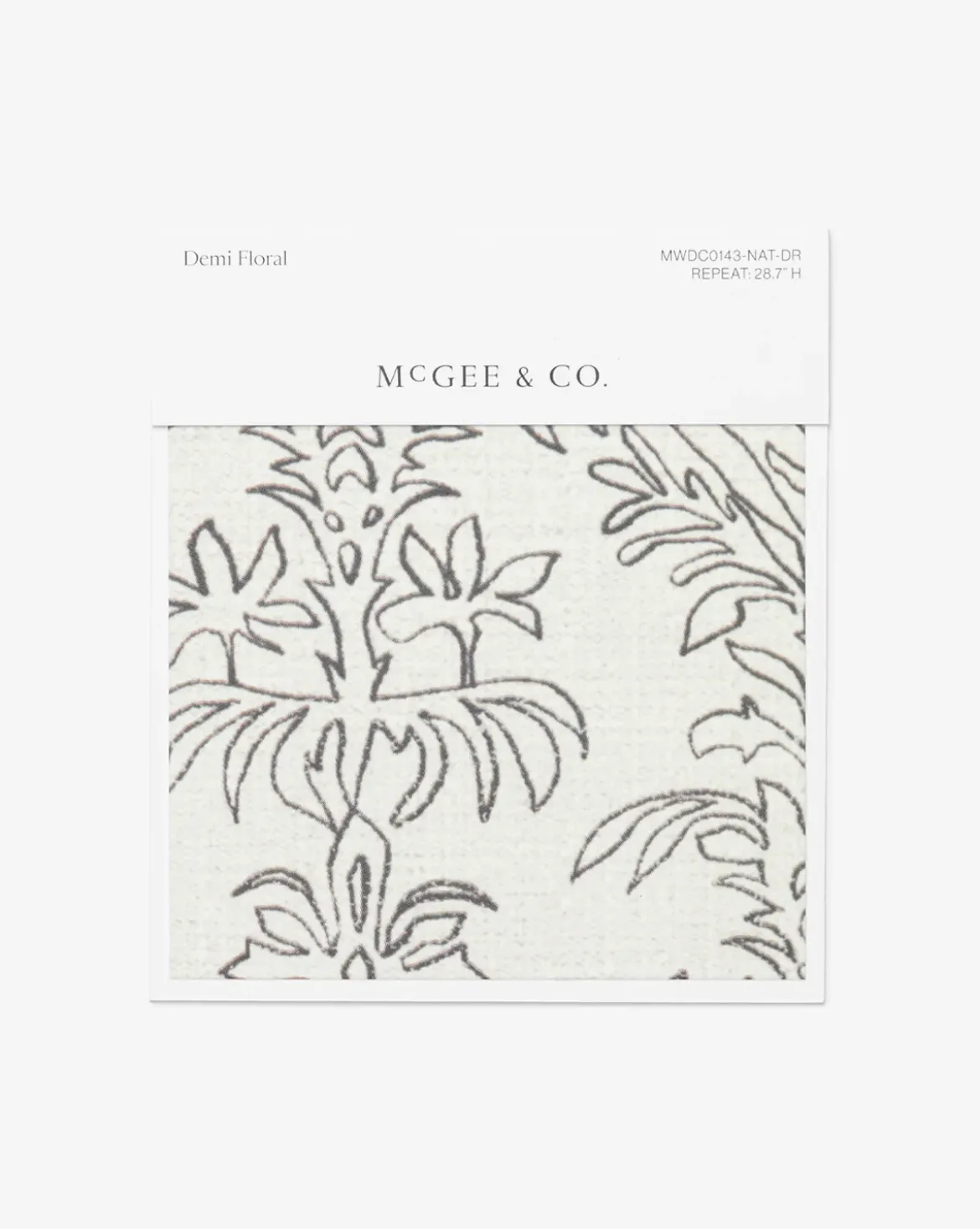 Demi Floral Stripe Wallpaper Swatch