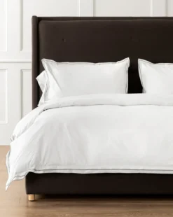 Devlin White Duvet Cover & Sham Set
