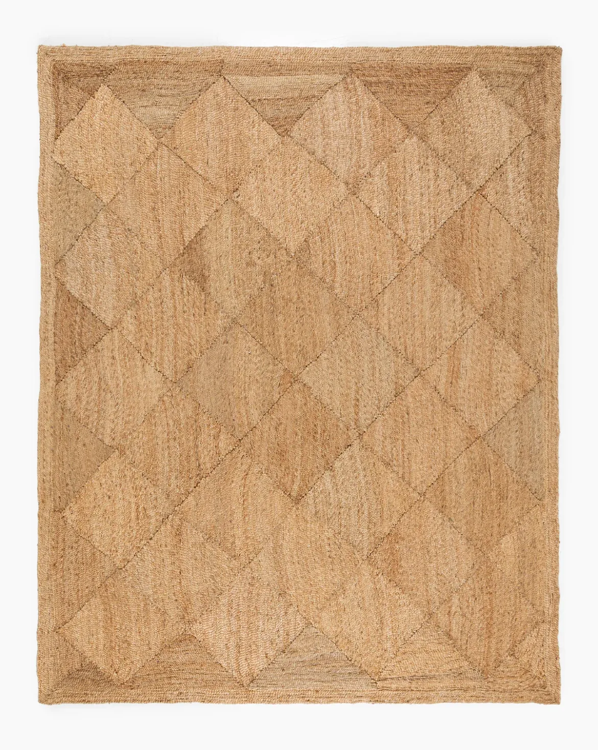 Diamond Braided Jute Rug