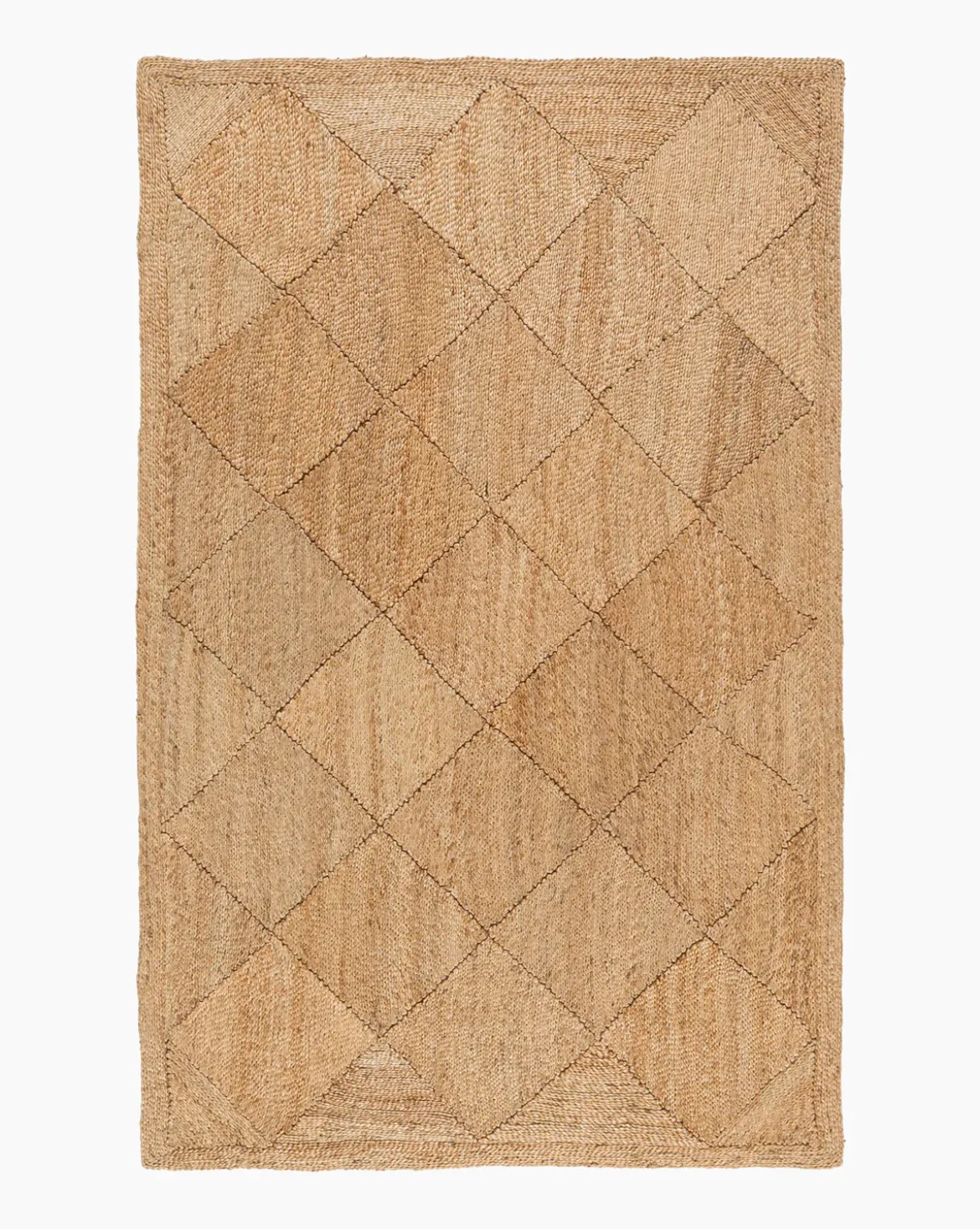 Diamond Braided Jute Rug