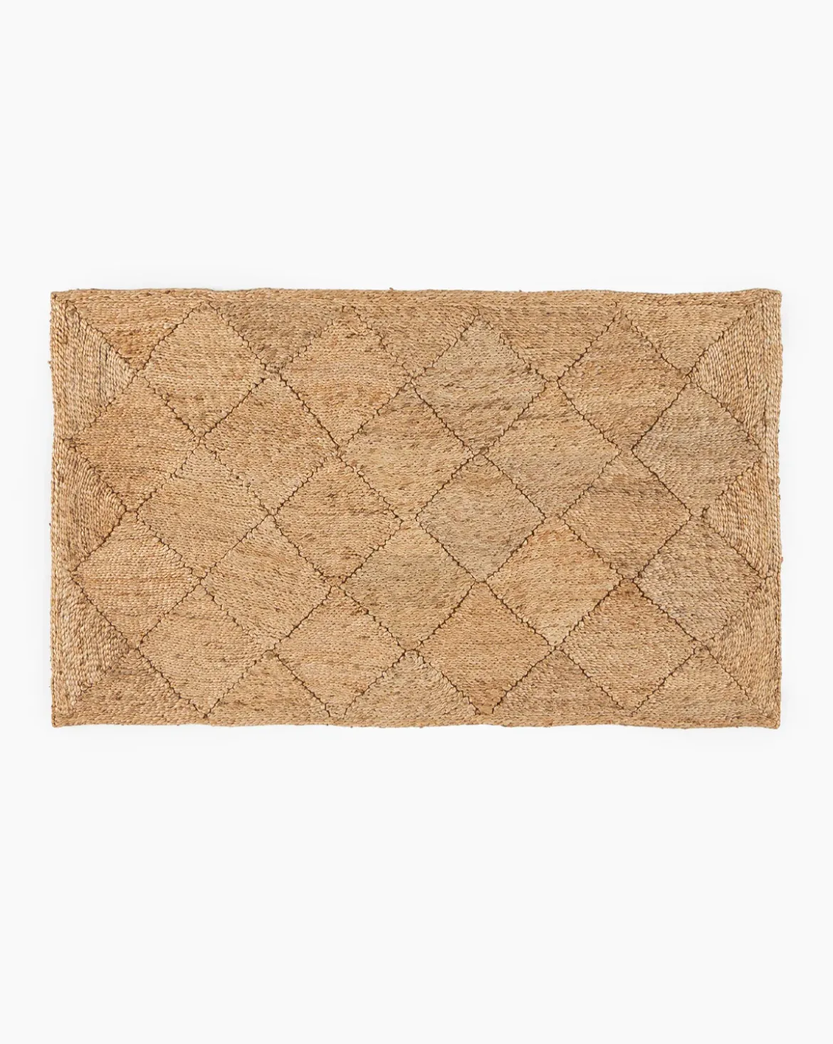 Diamond Braided Jute Rug