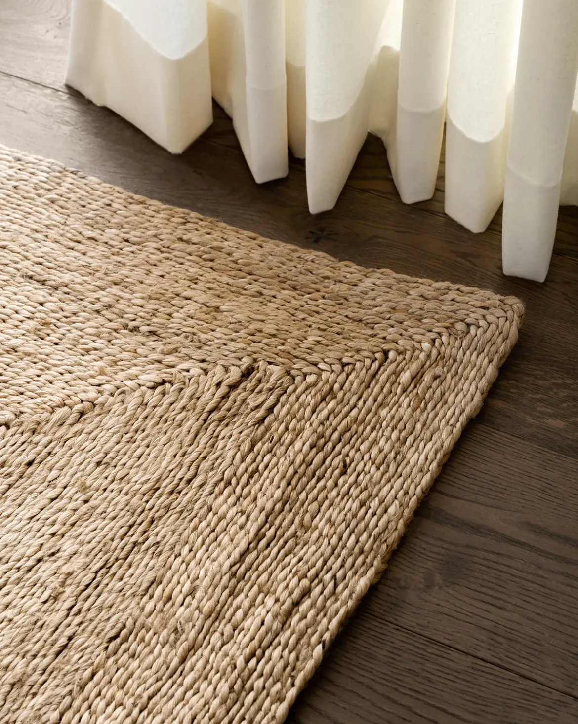 Diamond Braided Jute Rug