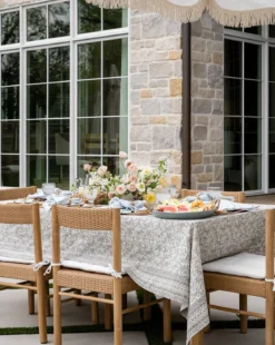 Estelle Block Print Tablecloth