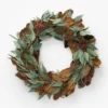 30" Faux Magnolia & Eucalyptus Wreath