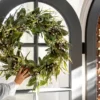 Faux Wild Grass & Eucalyptus Wreath