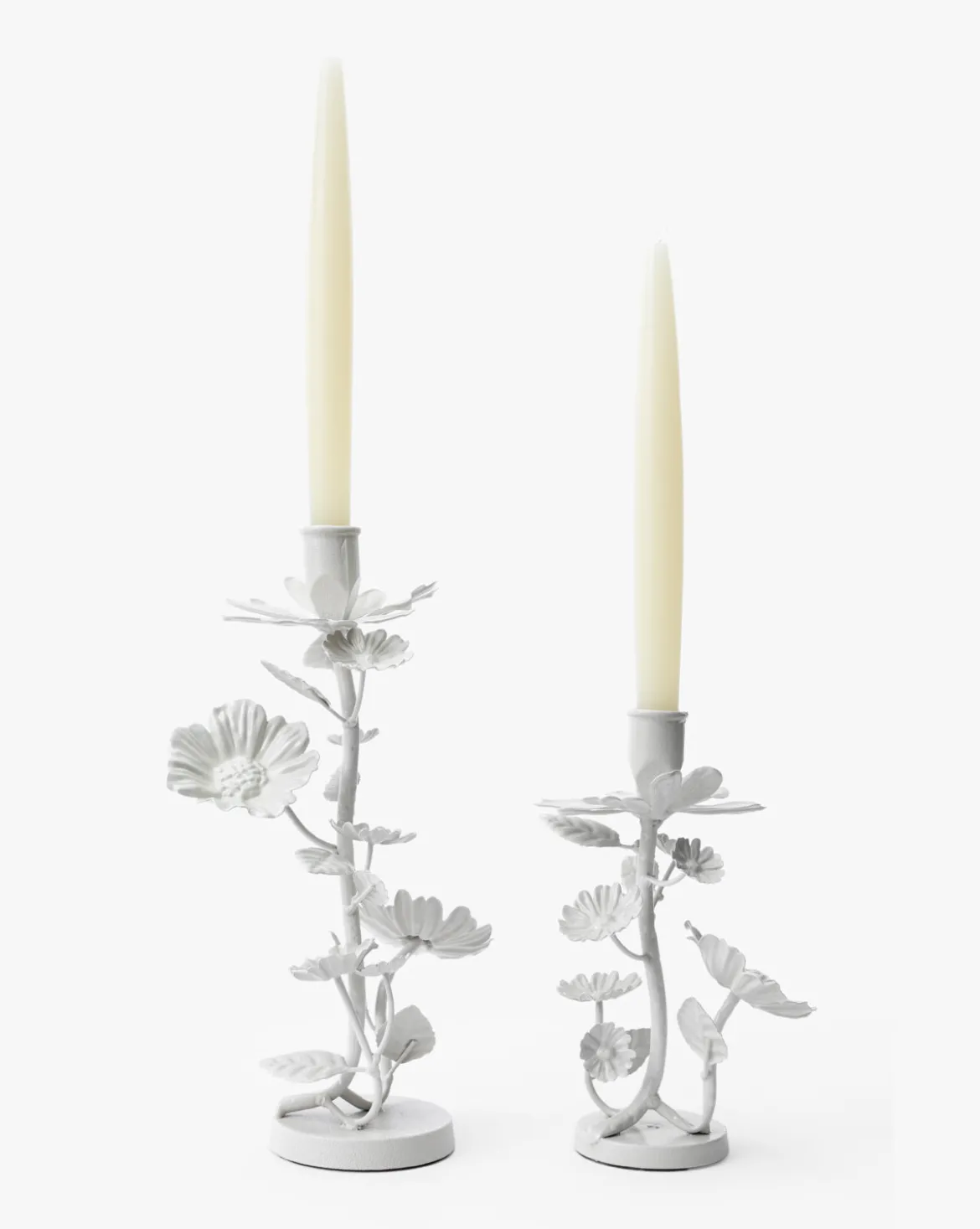 Floral Taper Holders (Set of 2)
